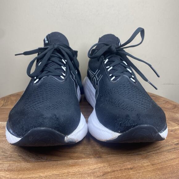 ASICS Gel Nimbus25 Black Pure Silver Womens Black Size 11 Running Shoes 1012B356 - Picture 4 of 13